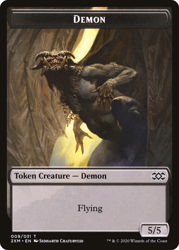 Demon (T2XM-009) - Double Masters Tokens Foil - Premium MTG Single from Wizards of the Coast - Just $0! Shop now at Game Crave Tournament Store