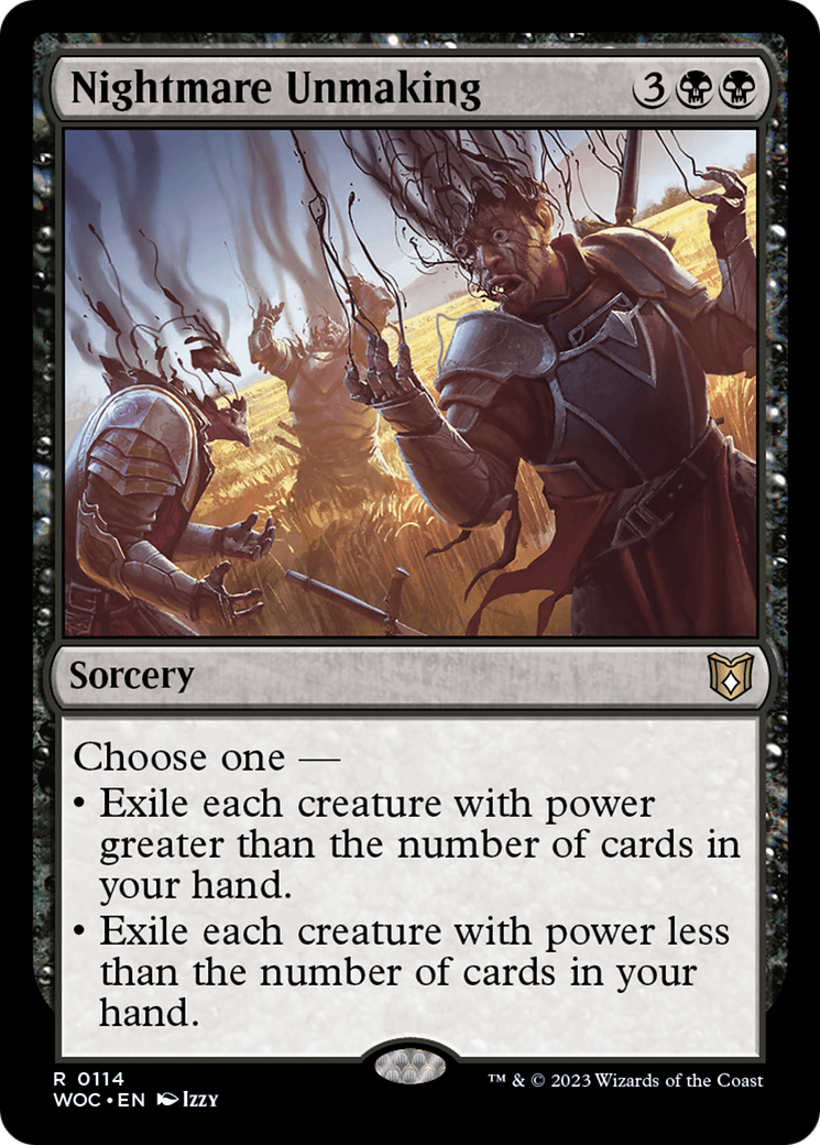 Nightmare Unmaking (WOC-114) - Wilds of Eldraine Commander - Premium MTG Single from Wizards of the Coast - Just $0.08! Shop now at Game Crave Tournament Store