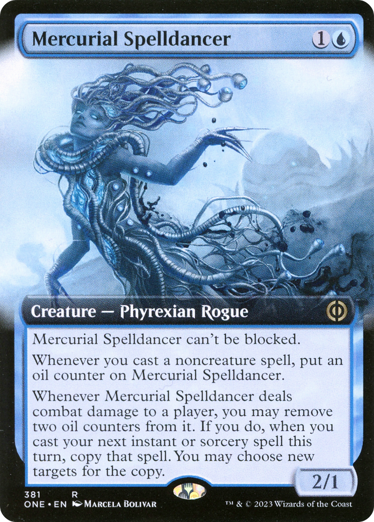 Mercurial Spelldancer (ONE-381) - Phyrexia: All Will Be One: (Extended Art) - Premium MTG Single from Wizards of the Coast - Just $0.11! Shop now at Game Crave Tournament Store