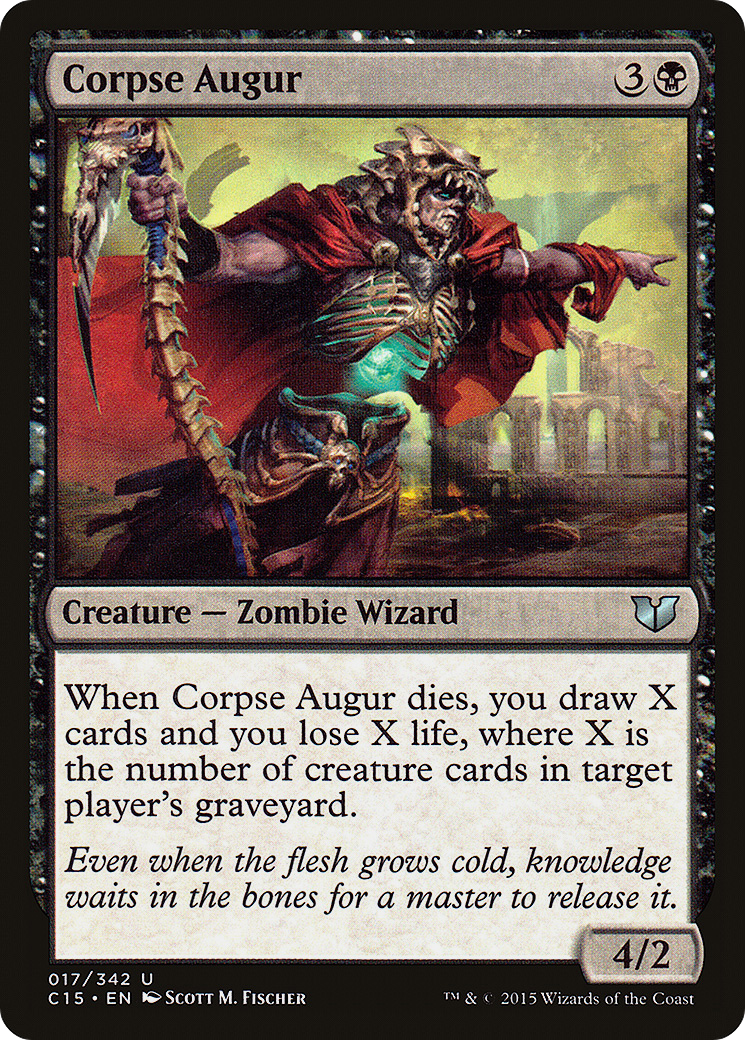 Corpse Augur (C15-017) - Commander 2015 - Premium MTG Single from Wizards of the Coast - Just $0.08! Shop now at Game Crave Tournament Store