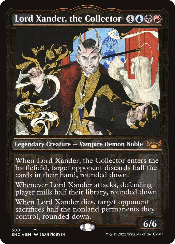 Lord Xander, the Collector (SNC-380) - Streets of New Capenna: (Showcase) Foil - Premium MTG Single from Wizards of the Coast - Just $19.27! Shop now at Game Crave Tournament Store