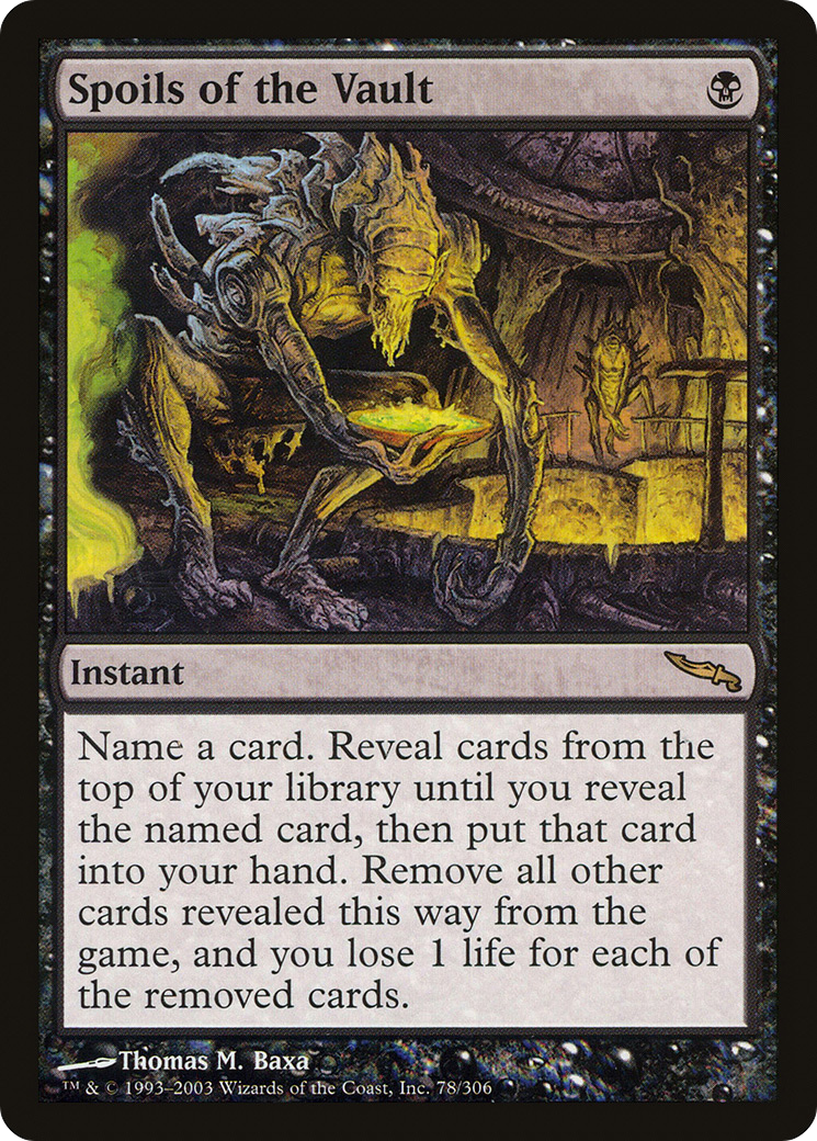 Spoils of the Vault (MRD-078) - Mirrodin Foil - Premium MTG Single from Wizards of the Coast - Just $2.62! Shop now at Game Crave Tournament Store