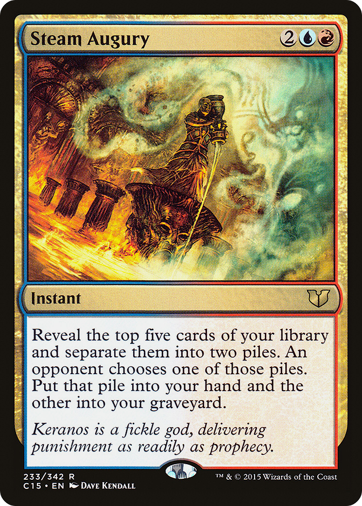 Steam Augury (C15-233) - Commander 2015 - Premium MTG Single from Wizards of the Coast - Just $0.08! Shop now at Game Crave Tournament Store