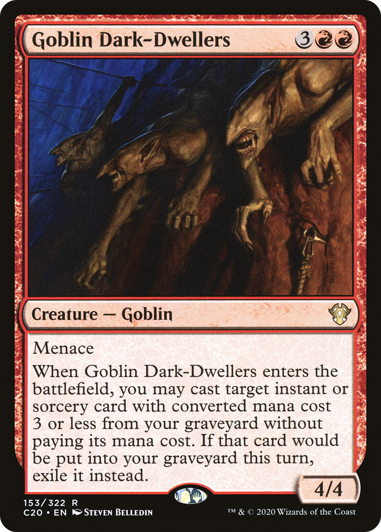 Goblin Dark-Dwellers (C20-153) - Commander 2020 - Premium MTG Single from Wizards of the Coast - Just $0.08! Shop now at Game Crave Tournament Store