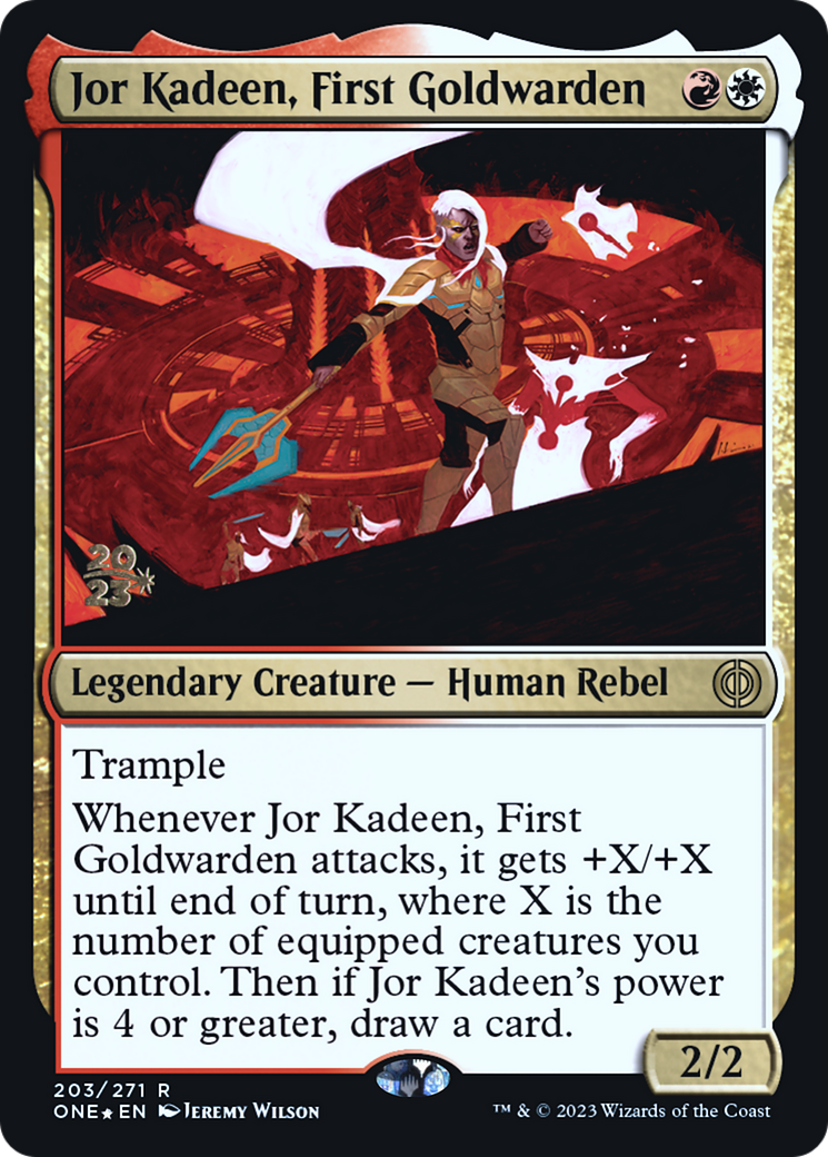 Jor Kadeen, First Goldwarden (PONE-203S) - Phyrexia: All Will Be One Promos Foil - Premium MTG Single from Wizards of the Coast - Just $0.12! Shop now at Game Crave Tournament Store