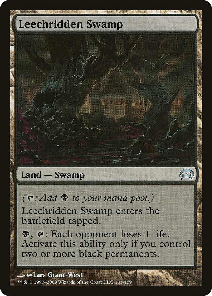 Leechridden Swamp (HOP-135) - Planechase - Premium MTG Single from Wizards of the Coast - Just $0.80! Shop now at Game Crave Tournament Store