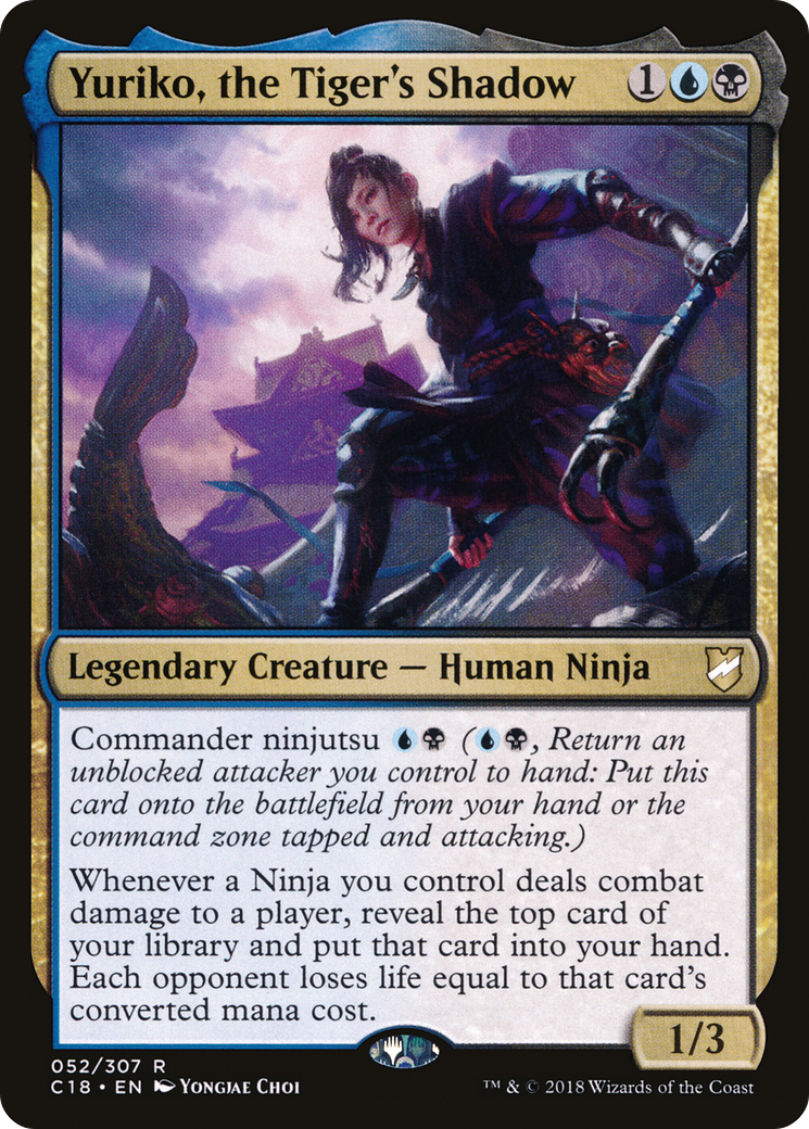 Yuriko, the Tiger's Shadow (C18-052) - Commander 2018 - Premium MTG Single from Wizards of the Coast - Just $1.80! Shop now at Game Crave Tournament Store