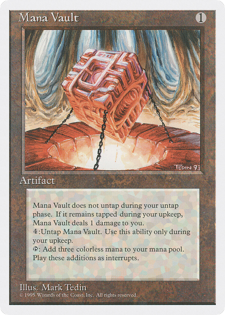 Mana Vault (4ED-334) - Fourth Edition - Premium MTG Single from Wizards of the Coast - Just $51.68! Shop now at Game Crave Tournament Store