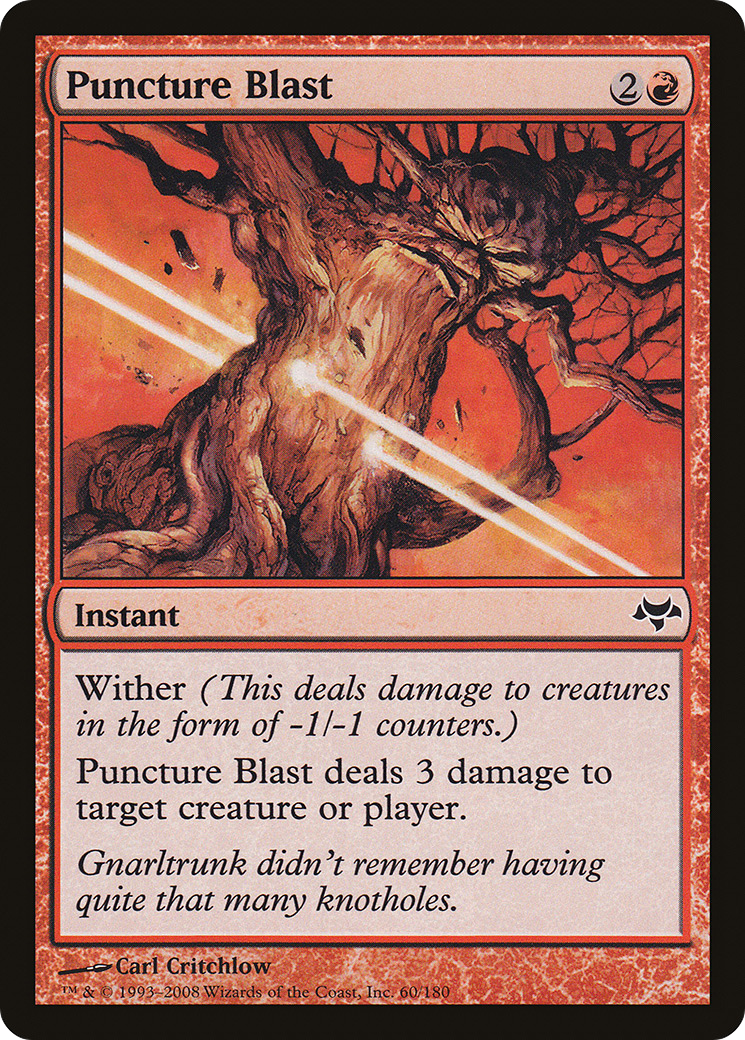 Puncture Blast (EVE-060) - Eventide Foil - Premium MTG Single from Wizards of the Coast - Just $0.30! Shop now at Game Crave Tournament Store