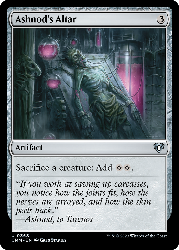 Ashnod's Altar (CMM-368) - Commander Masters - Premium MTG Single from Wizards of the Coast - Just $1.86! Shop now at Game Crave Tournament Store