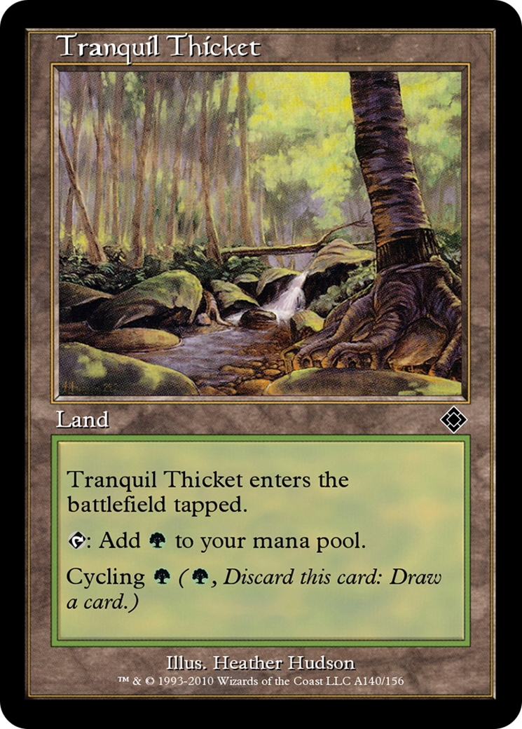 Tranquil Thicket (TD0-A140) - Magic Online Theme Decks - Premium MTG Single from Wizards of the Coast - Just $0! Shop now at Game Crave Tournament Store