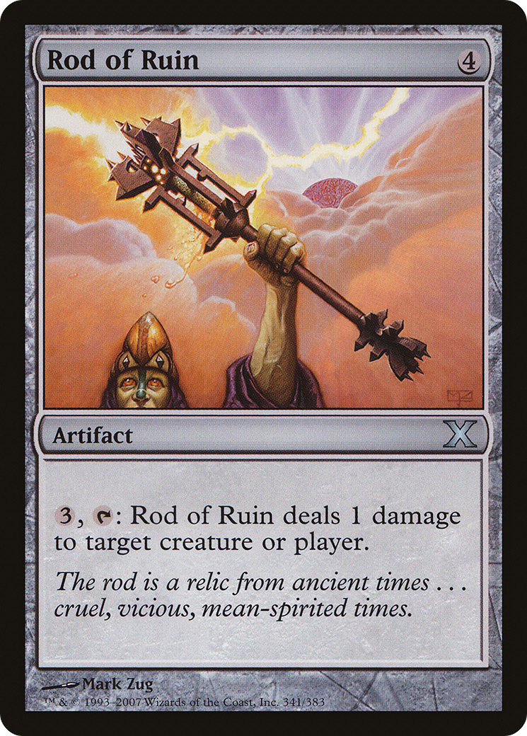 Rod of Ruin (10E-341) - Tenth Edition - Premium MTG Single from Wizards of the Coast - Just $0.08! Shop now at Game Crave Tournament Store