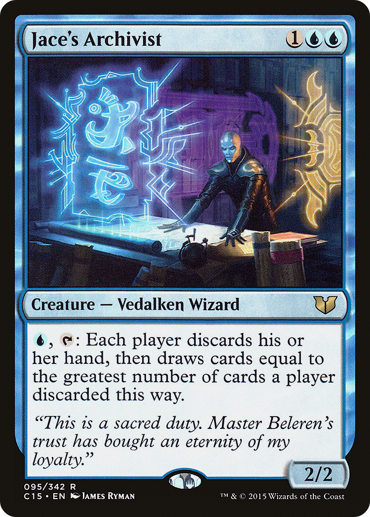 Jace's Archivist (C15-095) - Commander 2015 - Premium MTG Single from Wizards of the Coast - Just $5.48! Shop now at Game Crave Tournament Store