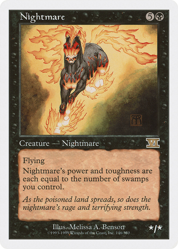 Nightmare (6ED-146) - Classic Sixth Edition - Premium MTG Single from Wizards of the Coast - Just $0.68! Shop now at Game Crave Tournament Store