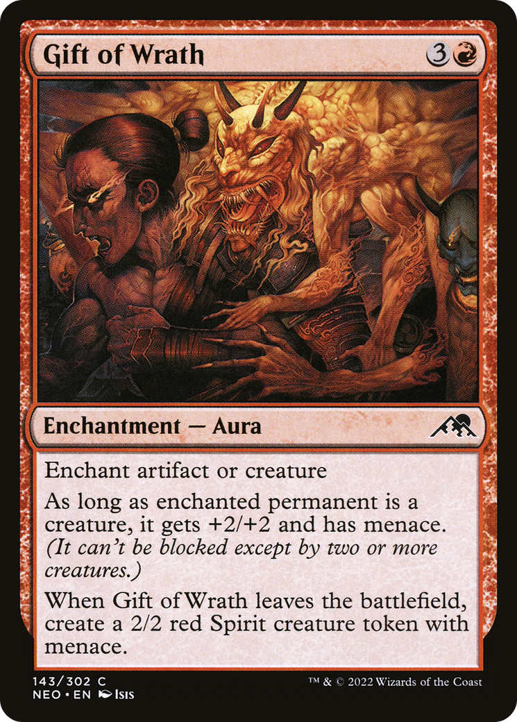Gift of Wrath (NEO-143) - Kamigawa: Neon Dynasty - Premium MTG Single from Wizards of the Coast - Just $0.08! Shop now at Game Crave Tournament Store