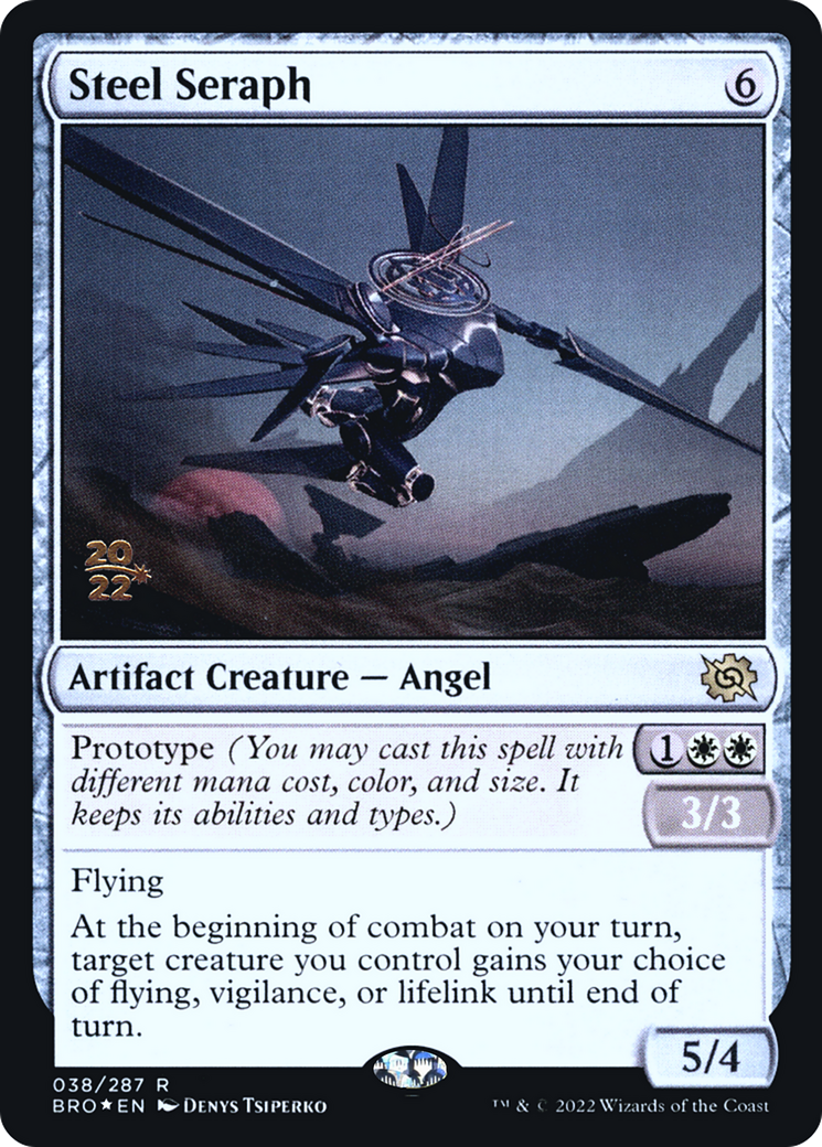 Steel Seraph (PBRO-38S) - The Brothers' War Promos Foil - Premium MTG Single from Wizards of the Coast - Just $0.74! Shop now at Game Crave Tournament Store
