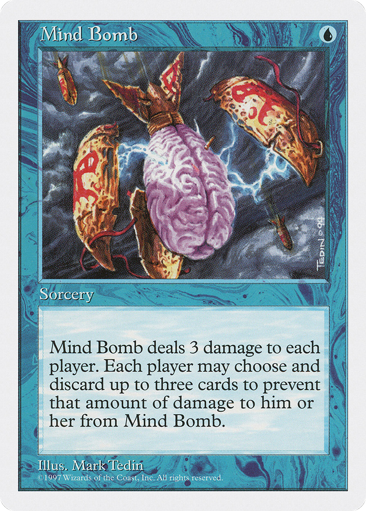 Mind Bomb (5ED-105) - Fifth Edition - Premium MTG Single from Wizards of the Coast - Just $0.08! Shop now at Game Crave Tournament Store