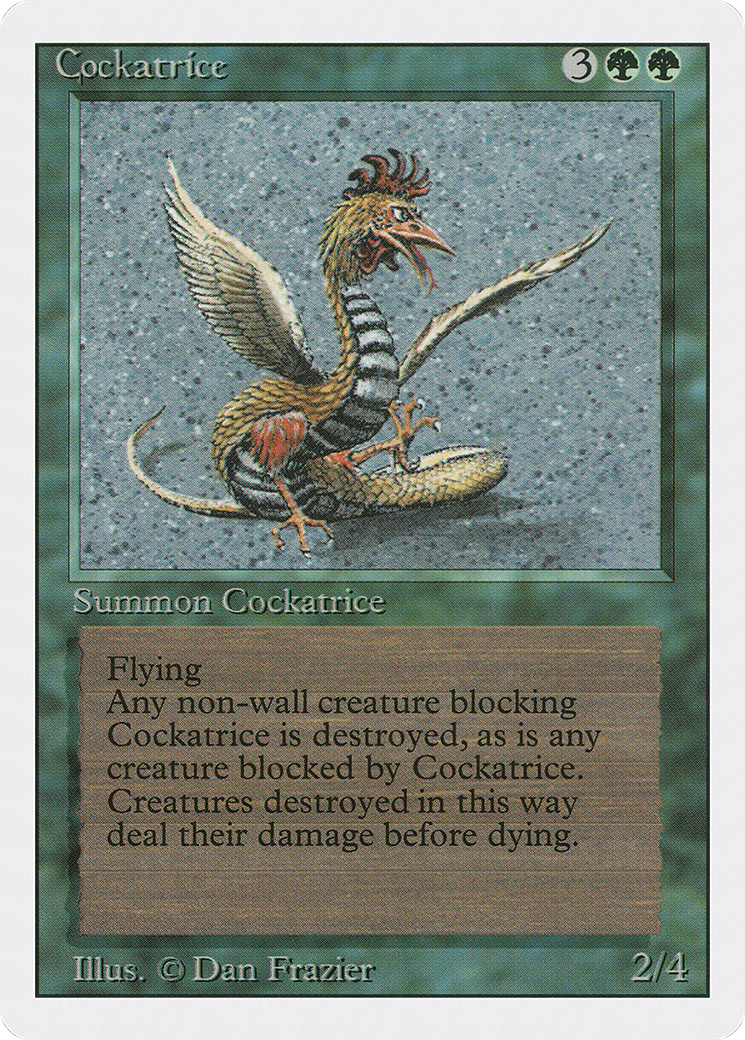Cockatrice (3ED-189) - Revised Edition - Premium MTG Single from Wizards of the Coast - Just $0.59! Shop now at Game Crave Tournament Store