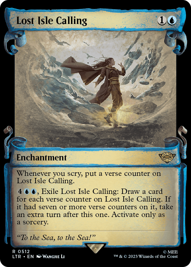 Lost Isle Calling (LTR-512) - The Lord of the Rings: Tales of Middle-earth: (Showcase) Foil - Premium MTG Single from Wizards of the Coast - Just $0.19! Shop now at Game Crave Tournament Store