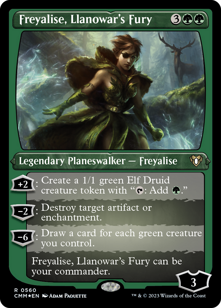 Freyalise, Llanowar's Fury (CMM-560) - Commander Masters Etched Foil - Premium MTG Single from Wizards of the Coast - Just $1.39! Shop now at Game Crave Tournament Store
