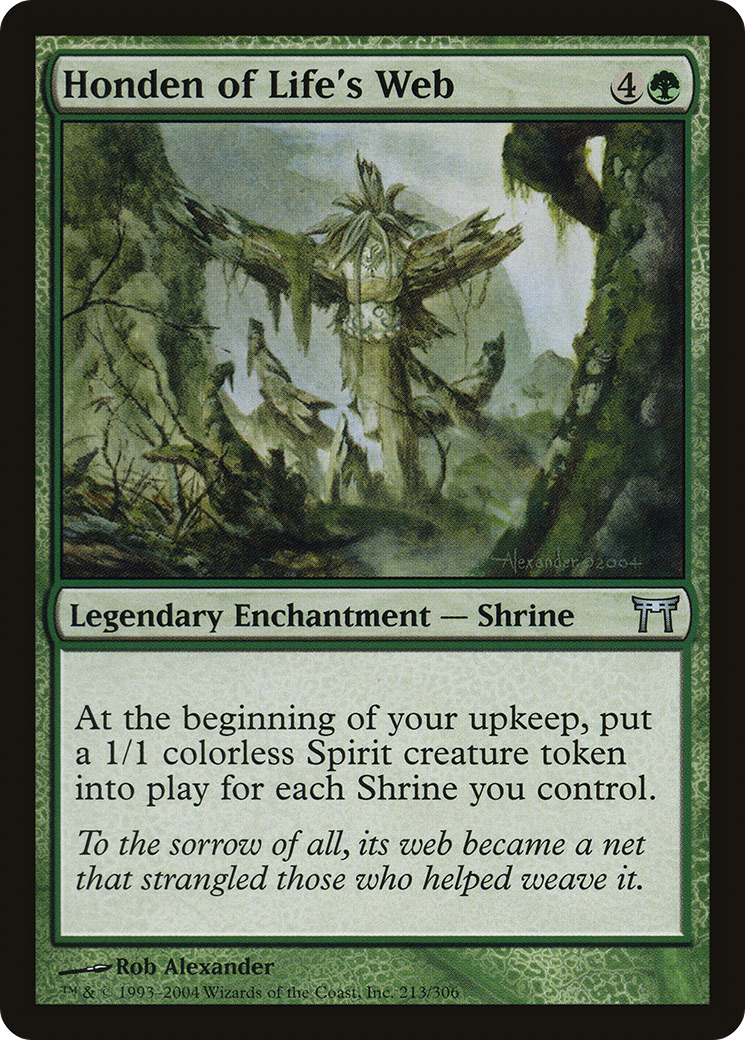 Honden of Life's Web (CHK-213) - Champions of Kamigawa Foil - Premium MTG Single from Wizards of the Coast - Just $8.02! Shop now at Game Crave Tournament Store
