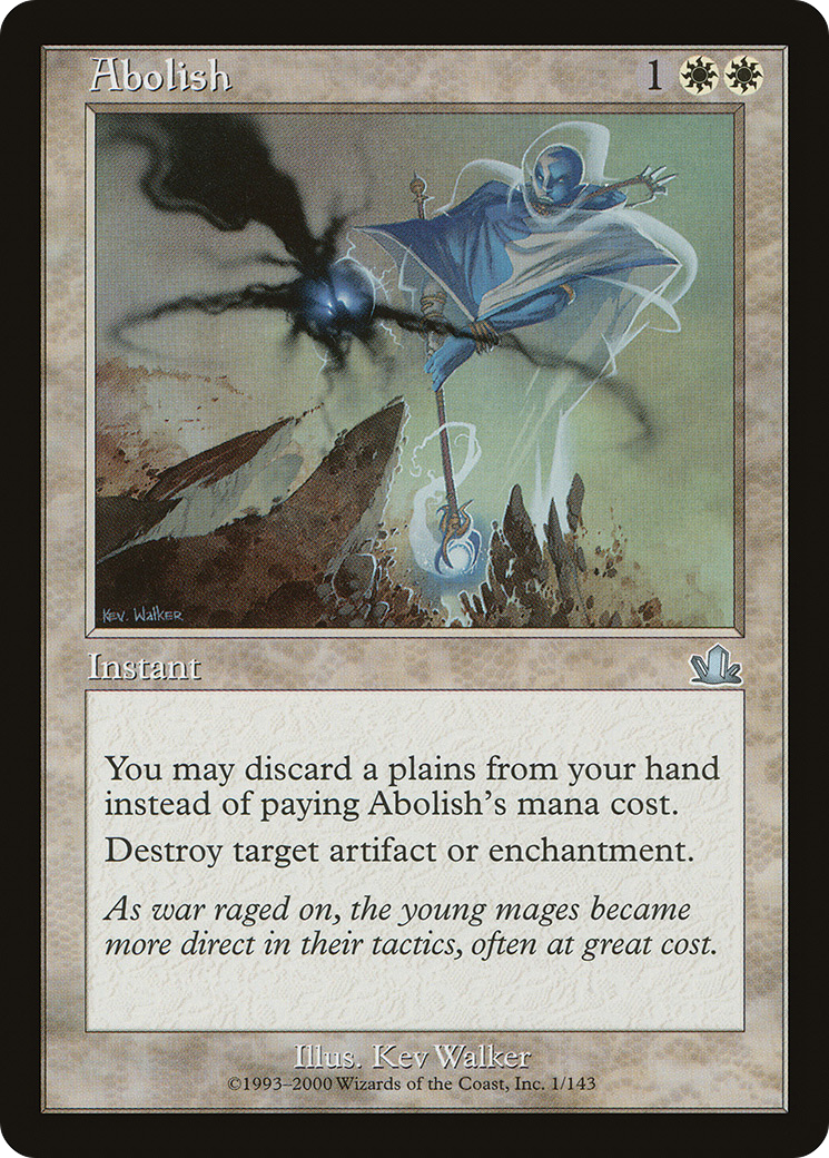 Abolish (PCY-001) - Prophecy Foil - Premium MTG Single from Wizards of the Coast - Just $9.73! Shop now at Game Crave Tournament Store
