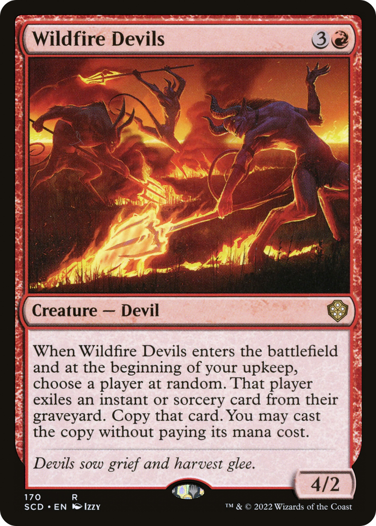 Wildfire Devils (SCD-170) - Starter Commander Decks - Premium MTG Single from Wizards of the Coast - Just $0.08! Shop now at Game Crave Tournament Store