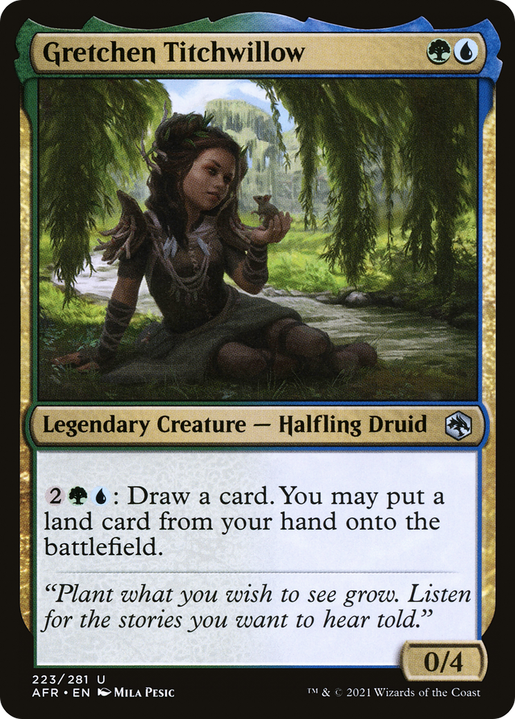 Gretchen Titchwillow (AFR-223) - Adventures in the Forgotten Realms - Premium MTG Single from Wizards of the Coast - Just $0.08! Shop now at Game Crave Tournament Store