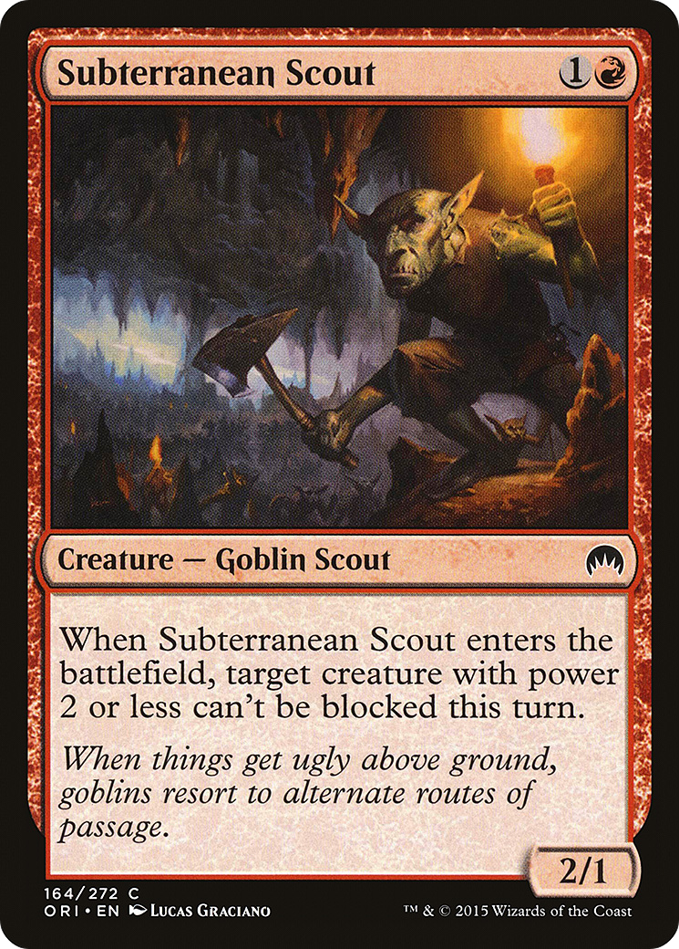 Subterranean Scout (ORI-164) - Magic Origins - Premium MTG Single from Wizards of the Coast - Just $0.08! Shop now at Game Crave Tournament Store