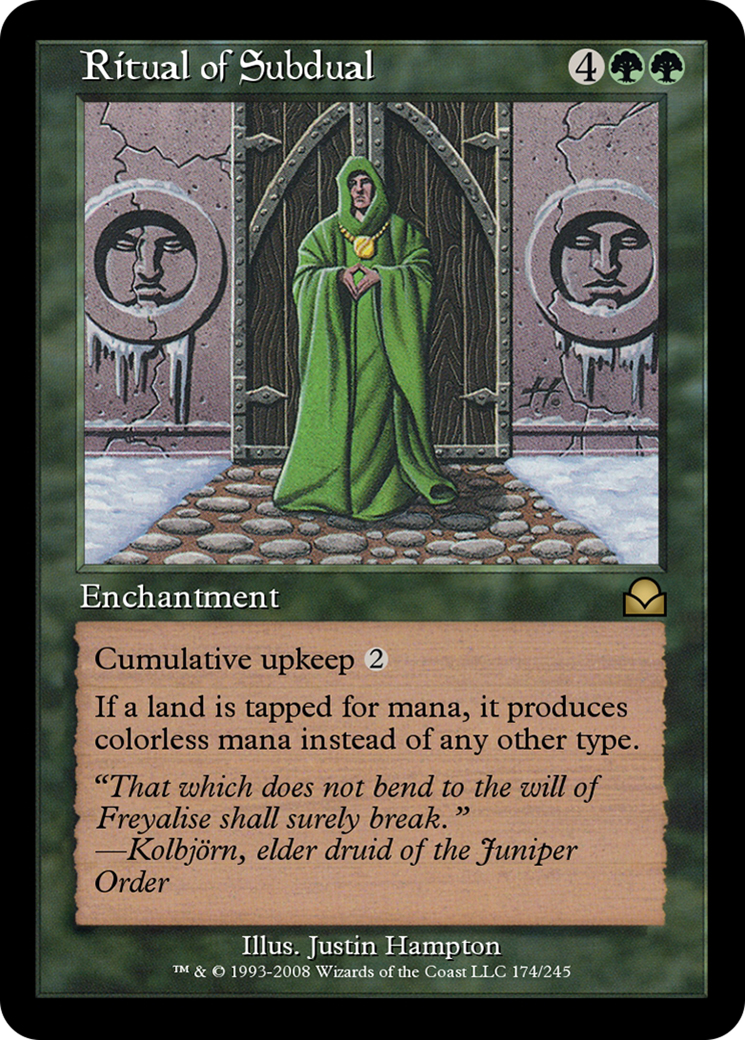 Ritual of Subdual (ME2-174) - Masters Edition II Foil - Premium MTG Single from Wizards of the Coast - Just $0! Shop now at Game Crave Tournament Store