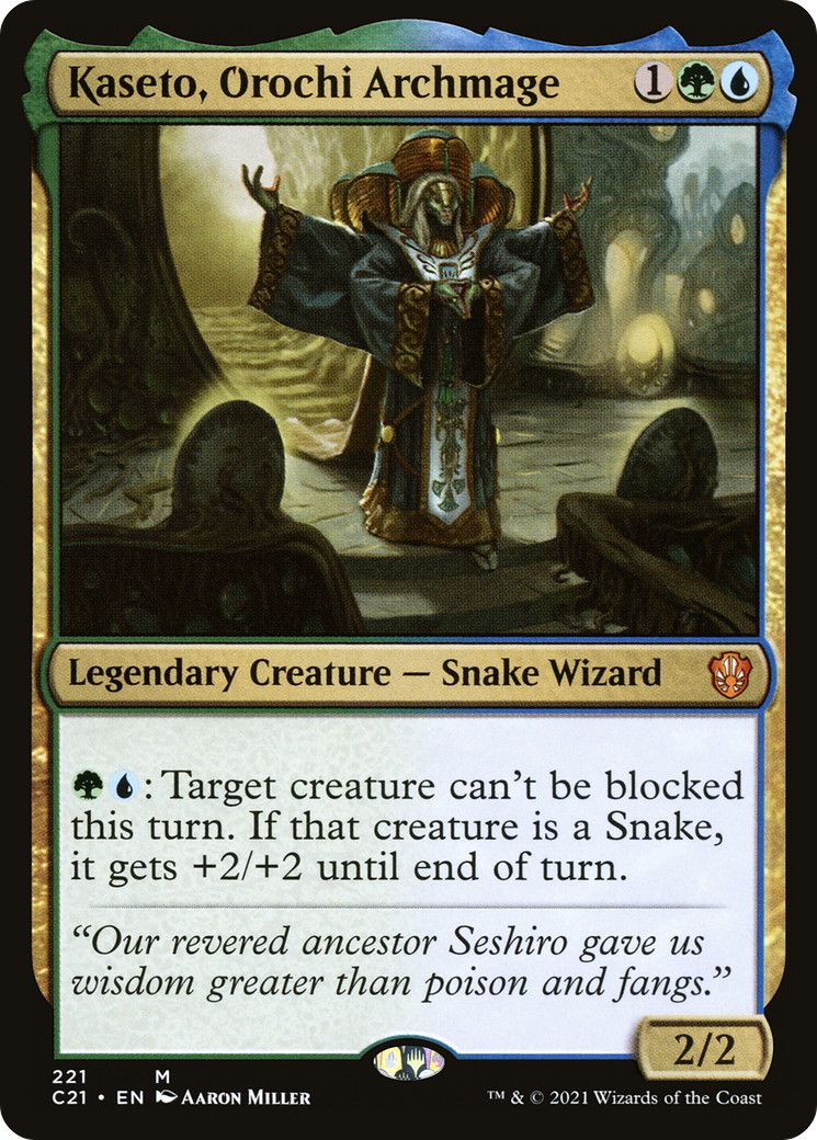 Kaseto, Orochi Archmage (C21-221) - Commander 2021 - Premium MTG Single from Wizards of the Coast - Just $0.26! Shop now at Game Crave Tournament Store