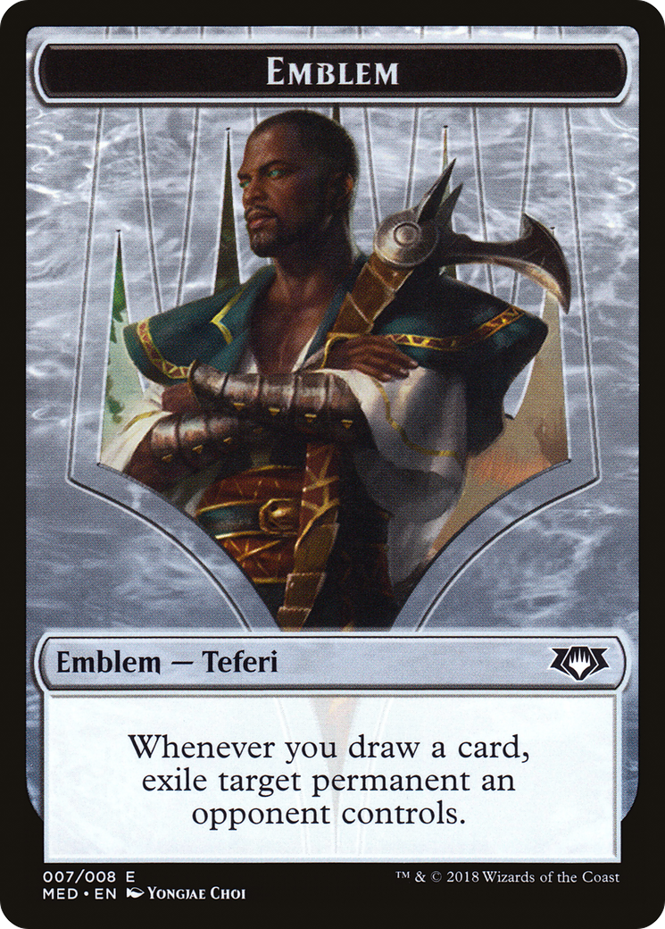 Teferi, Hero of Dominaria Emblem (TMED-0G7) - Mythic Edition Tokens - Premium MTG Single from Wizards of the Coast - Just $2.32! Shop now at Game Crave Tournament Store