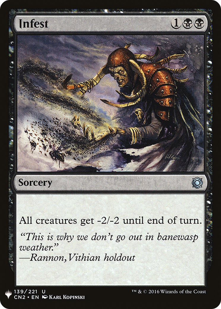 Infest (MB1-692) - Mystery Booster - Premium MTG Single from Wizards of the Coast - Just $0.08! Shop now at Game Crave Tournament Store