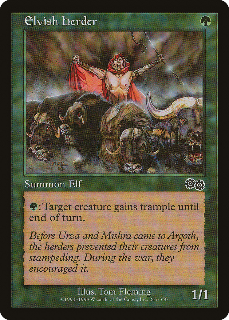 Elvish Herder (USG-247) - Urza's Saga - Premium MTG Single from Wizards of the Coast - Just $0.31! Shop now at Game Crave Tournament Store