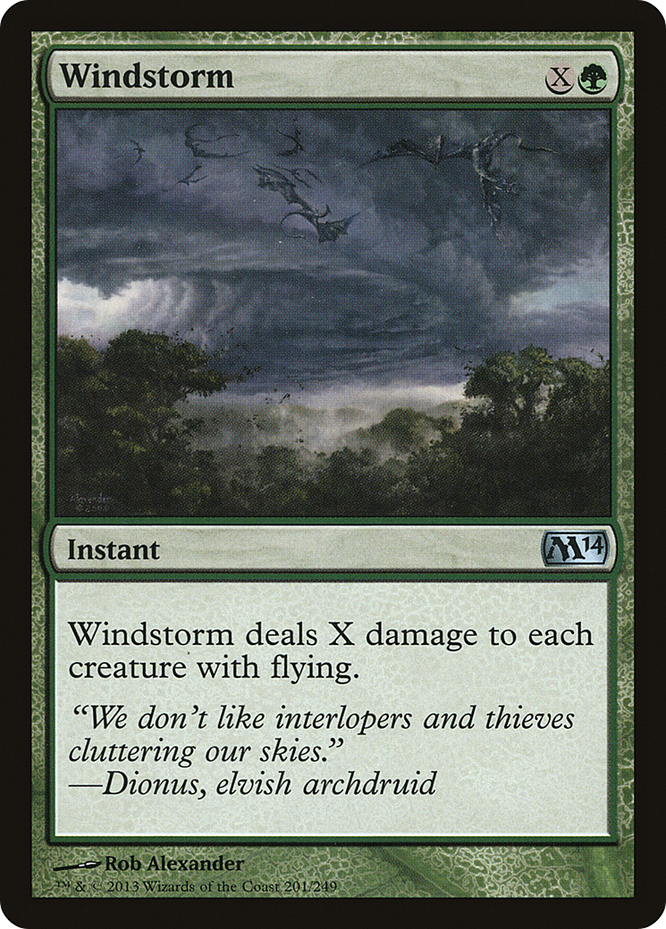 Windstorm (M14-201) - Magic 2014 Foil - Premium MTG Single from Wizards of the Coast - Just $0.25! Shop now at Game Crave Tournament Store