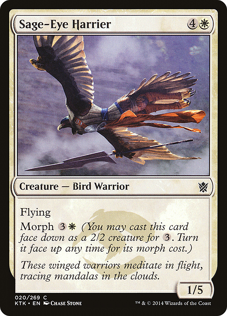 Sage-Eye Harrier (KTK-020) - Khans of Tarkir - Premium MTG Single from Wizards of the Coast - Just $0.25! Shop now at Game Crave Tournament Store