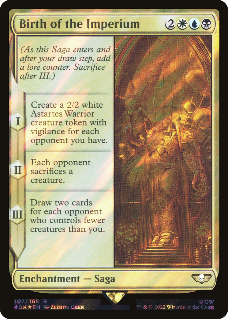 Birth of the Imperium (40K-107★) - Warhammer 40,000 Commander Foil - Premium MTG Single from Wizards of the Coast - Just $1.13! Shop now at Game Crave Tournament Store