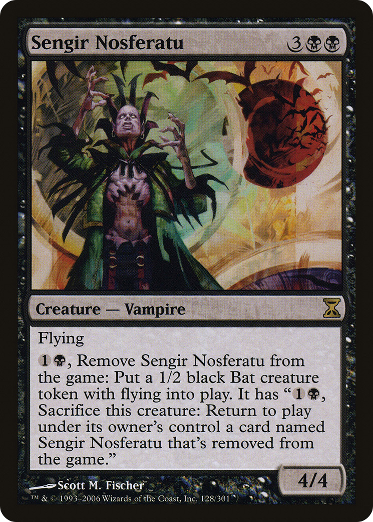 Sengir Nosferatu (TSP-128) - Time Spiral - Premium MTG Single from Wizards of the Coast - Just $0.08! Shop now at Game Crave Tournament Store