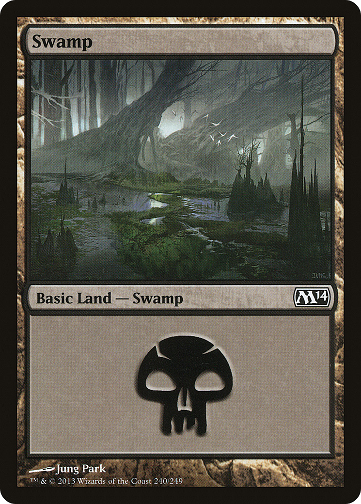 Swamp (M14-240) - Magic 2014 - Premium MTG Single from Wizards of the Coast - Just $0.08! Shop now at Game Crave Tournament Store
