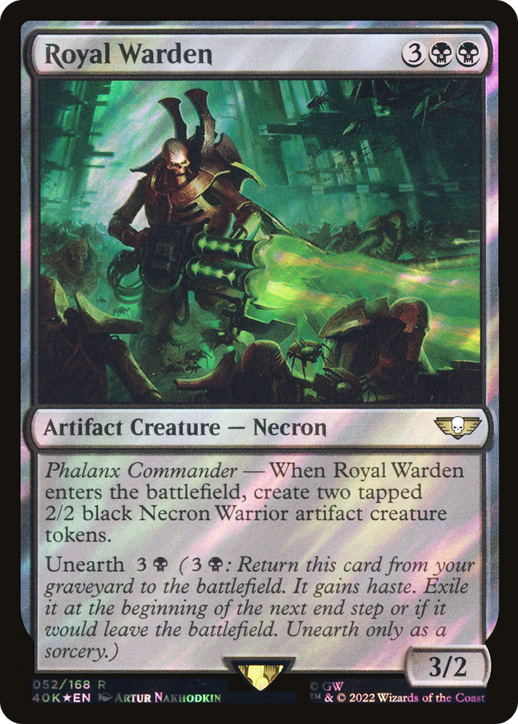 Royal Warden (40K-52★) - Warhammer 40,000 Commander Foil - Premium MTG Single from Wizards of the Coast - Just $0.18! Shop now at Game Crave Tournament Store