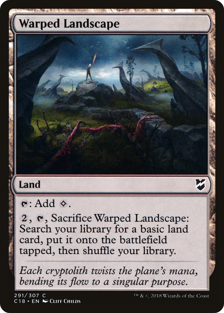 Warped Landscape (C18-291) - Commander 2018 - Premium MTG Single from Wizards of the Coast - Just $0.08! Shop now at Game Crave Tournament Store