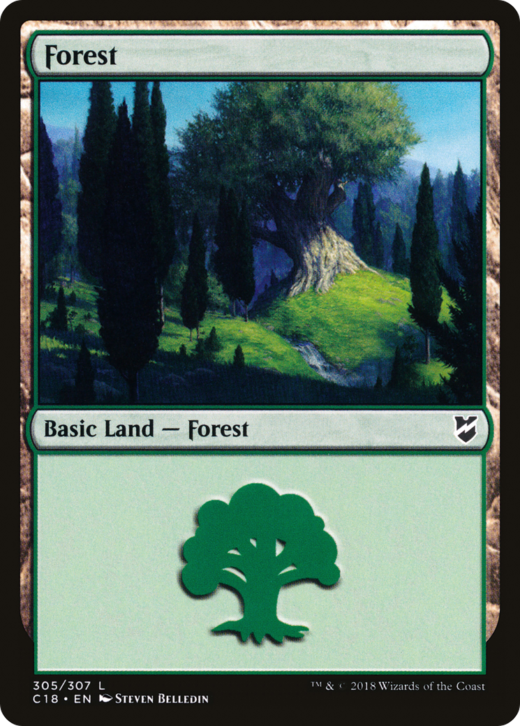 Forest (C18-305) - Commander 2018 - Premium MTG Single from Wizards of the Coast - Just $0.08! Shop now at Game Crave Tournament Store