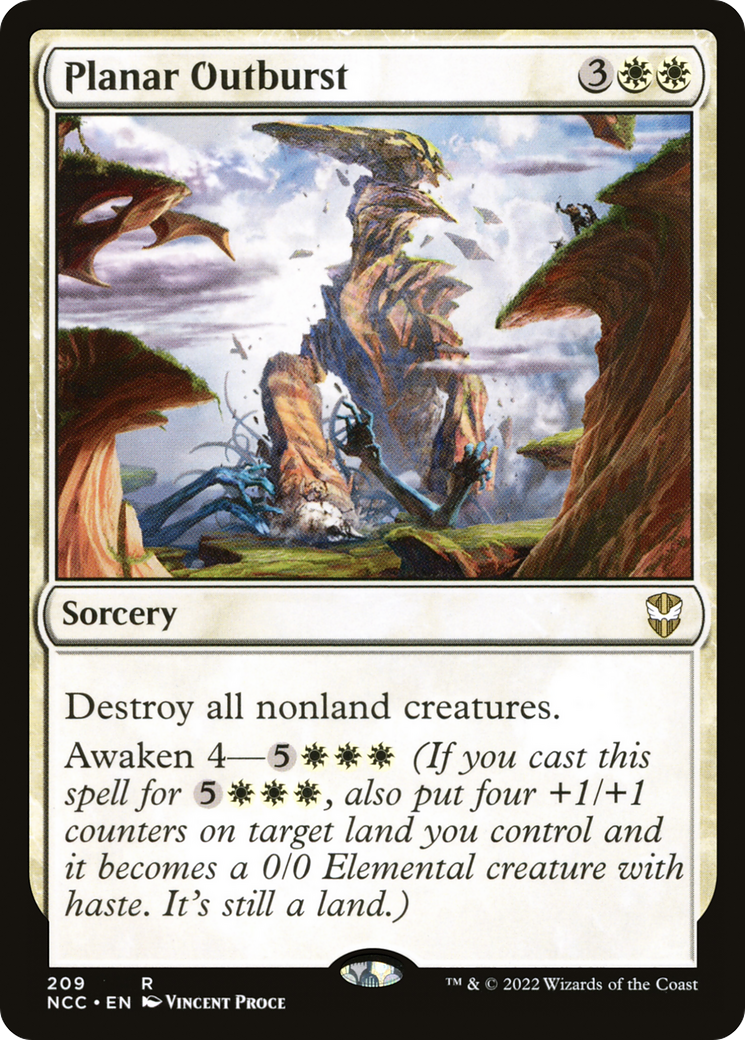 Planar Outburst (NCC-209) - New Capenna Commander - Premium MTG Single from Wizards of the Coast - Just $0.08! Shop now at Game Crave Tournament Store