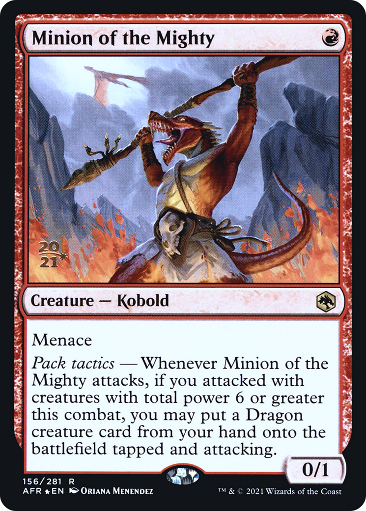 Minion of the Mighty (PAFR-156S) - Adventures in the Forgotten Realms Promos Foil - Premium MTG Single from Wizards of the Coast - Just $1.13! Shop now at Game Crave Tournament Store