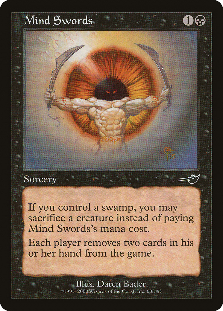 Mind Swords (NEM-060) - Nemesis - Premium MTG Single from Wizards of the Coast - Just $0.08! Shop now at Game Crave Tournament Store