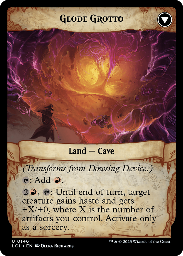 Dowsing Device // Geode Grotto (LCI-146) - The Lost Caverns of Ixalan Foil - Premium MTG Single from Wizards of the Coast - Just $0.08! Shop now at Game Crave Tournament Store