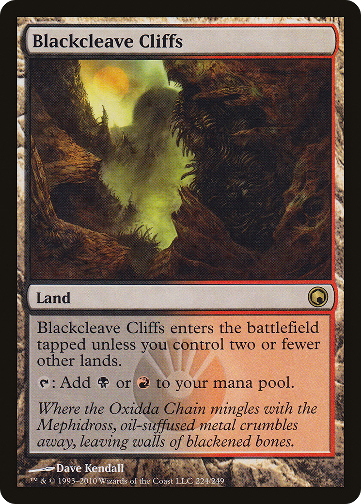 Blackcleave Cliffs (SOM-224) - Scars of Mirrodin Foil - Premium MTG Single from Wizards of the Coast - Just $3.13! Shop now at Game Crave Tournament Store