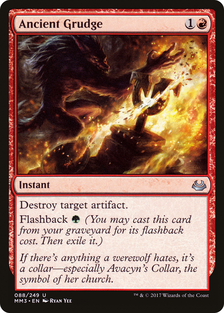 Ancient Grudge (MM3-088) - Modern Masters 2017 - Premium MTG Single from Wizards of the Coast - Just $0.08! Shop now at Game Crave Tournament Store