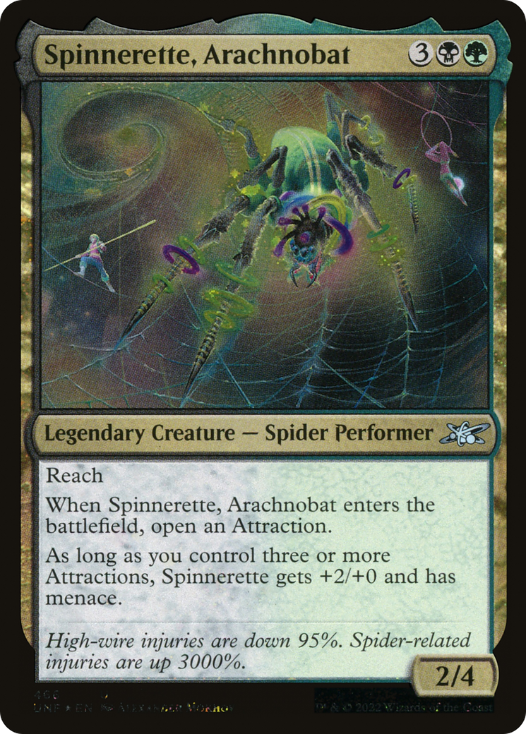 Spinnerette, Arachnobat (UNF-466) - Unfinity Foil - Premium MTG Single from Wizards of the Coast - Just $0.11! Shop now at Game Crave Tournament Store