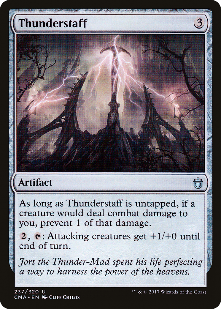 Thunderstaff (CMA-237) - Commander Anthology - Premium MTG Single from Wizards of the Coast - Just $0.08! Shop now at Game Crave Tournament Store